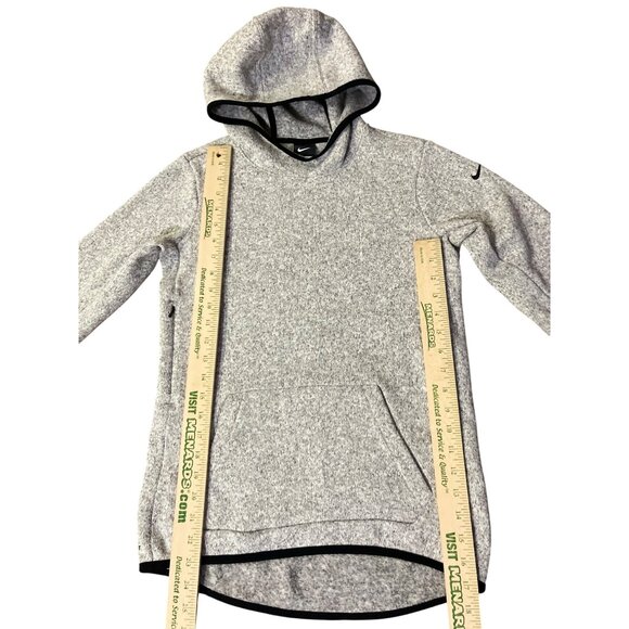 Nike Hypernatural Therma-Fit Hoodie Womens S Used Gray Black Trim 806981-063 - Picture 3 of 16